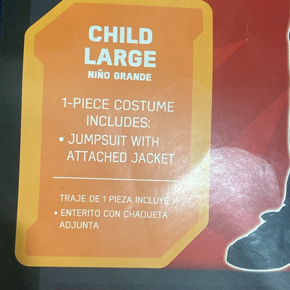 Star Wars The Force Awakens Finn Deluxe Child Costume Jumpsuit Size Large - Picture 2 of 8